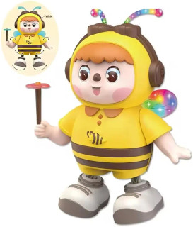 زنبور رقاص و موزیکال هدفون دار Dancing and musical bee model toy with headphones کد 63-373
